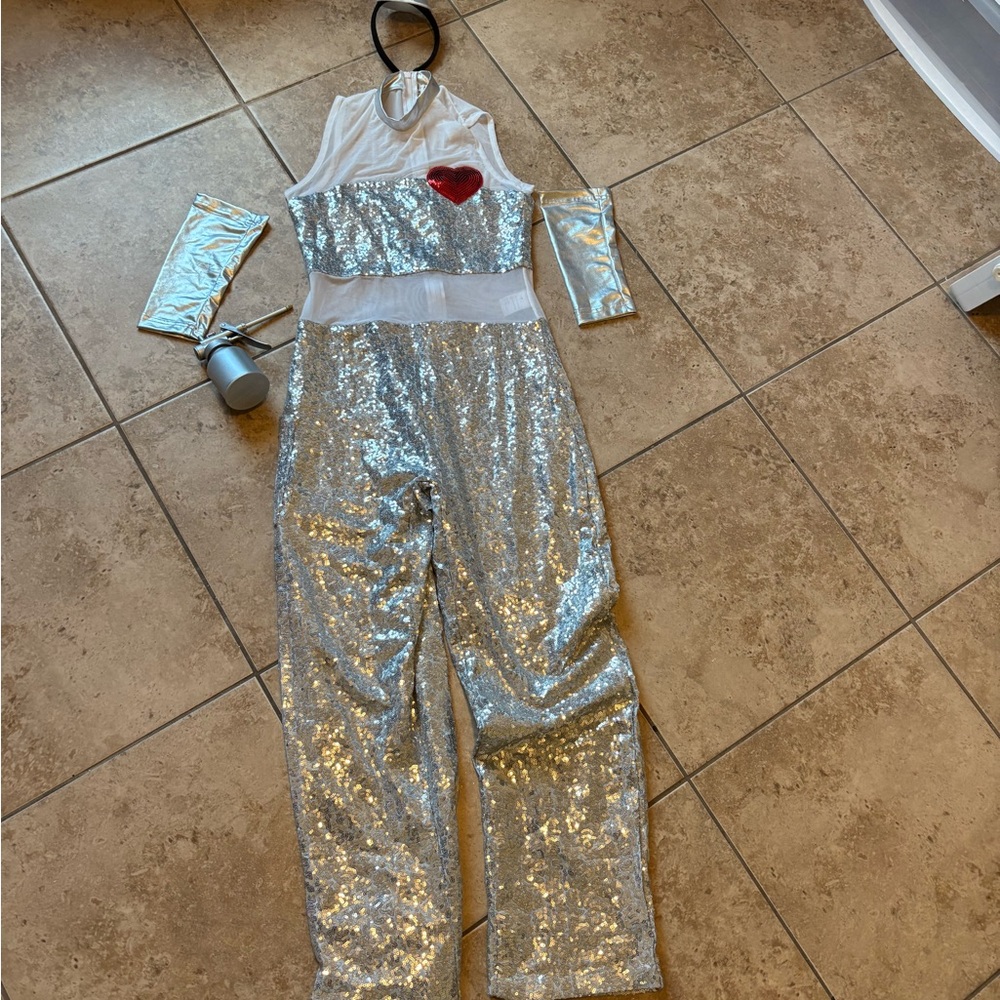 Silver Sequin Tin Man Costume